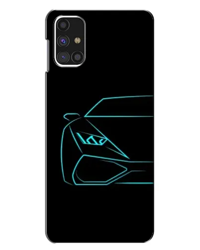 Чехол для Samsung Galaxy M31s с картинкой «Голубой силуэт Lamborghini» Чехол для Samsung Galaxy M31s с картинкой «Голубой силуэт Lamborghini»