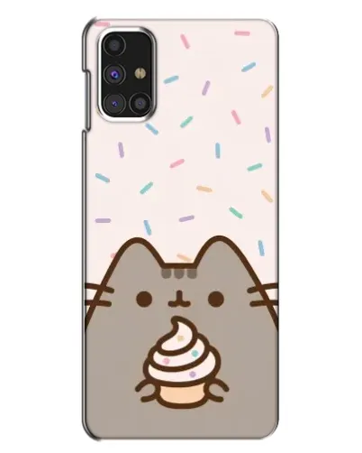 Чехол для Samsung Galaxy M31s с картинкой «Пушин с кексом»