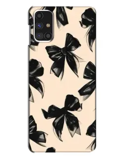 Чехол для Samsung Galaxy M31s с картинкой «Паттерн черные банты» Чехол для Samsung Galaxy M31s с картинкой «Паттерн черные банты»