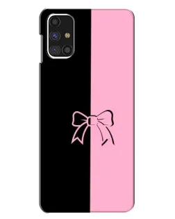 Чехол для Samsung Galaxy M31s с картинкой «Половинки банта»
