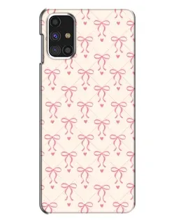 Чехол для Samsung Galaxy M31s с картинкой «Розовые бантики Coquette»