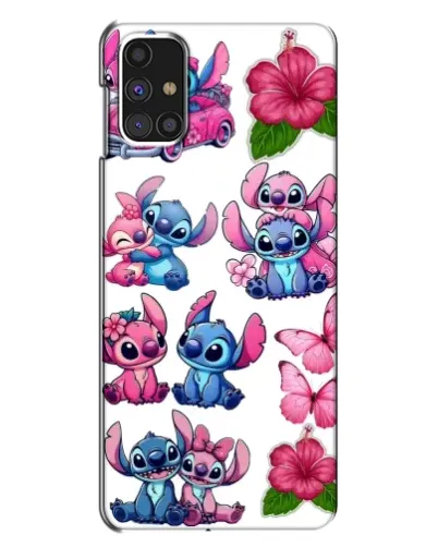 Чехол для Samsung Galaxy M31s с картинкой «Стикеры Stitch и Angel»
