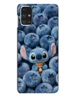 Чехол для Samsung Galaxy M31s с картинкой «Стич и голубика»