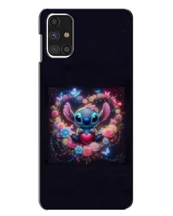 Чехол для Samsung Galaxy M31s с картинкой «Stitch в цветах»