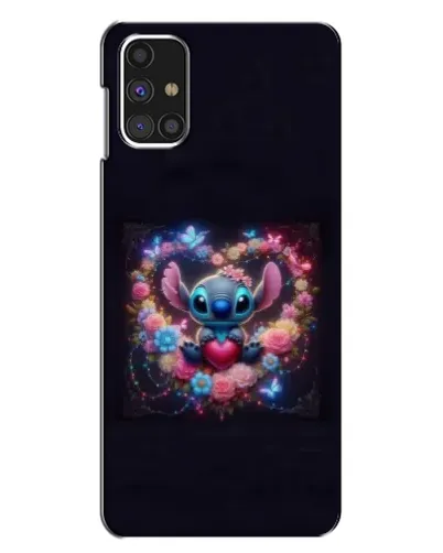 Чехол для Samsung Galaxy M31s с картинкой «Stitch в цветах»