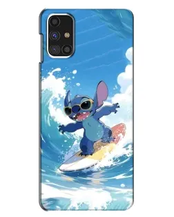Чехол для Samsung Galaxy M31s с картинкой «Стич на волне»