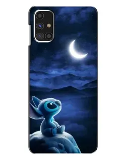 Чехол для Samsung Galaxy M31s с картинкой «Лунная ночь Стича»