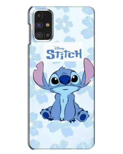 Чехол для Samsung Galaxy M31s с картинкой «Stitch среди цветов»
