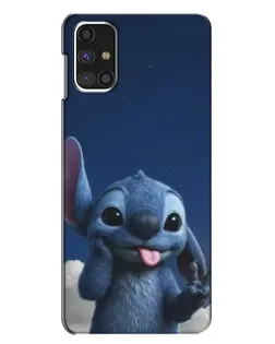 Чехол для Samsung Galaxy M31s с картинкой «Стич в облаках»
