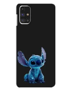 Чехол для Samsung Galaxy M31s с картинкой «Стич на черном»