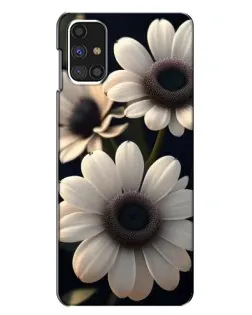 Чехол для Samsung Galaxy M31s с картинкой «Белые маргаритки макро»