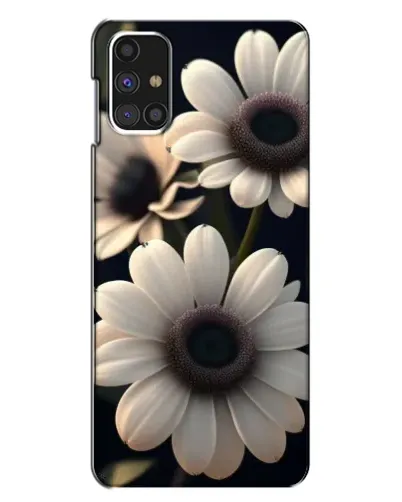 Чехол для Samsung Galaxy M31s с картинкой «Белые маргаритки макро»