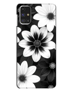 Чехол для Samsung Galaxy M31s с картинкой «Монохромные астры»