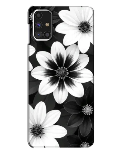 Чехол для Samsung Galaxy M31s с картинкой «Монохромные астры»