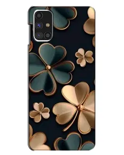 Чехол для Samsung Galaxy M31s с картинкой «Клевер в золоте»