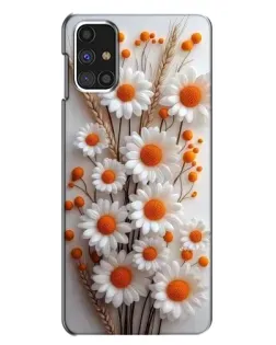 Чехол для Samsung Galaxy M31s с картинкой «Белые сухоцветы»