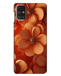 Чехол для Samsung Galaxy M31s с картинкой «Оранжевый макро цветок»