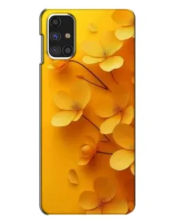 Чехол для Samsung Galaxy M31s с картинкой «Золотые лепестки»