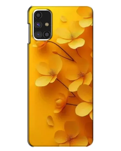 Чехол для Samsung Galaxy M31s с картинкой «Золотые лепестки»