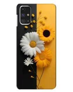 Чехол для Samsung Galaxy M31s с картинкой «Подсолнух и ромашка»