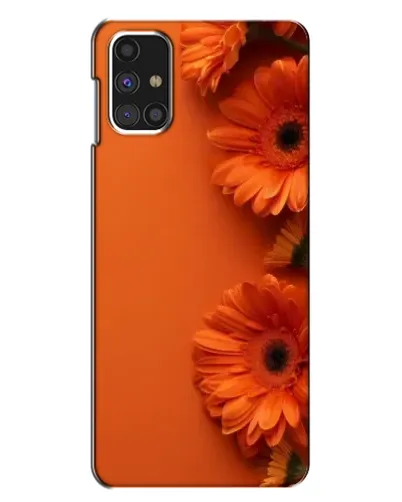 Чехол для Samsung Galaxy M31s с картинкой «Оранжевые герберы»