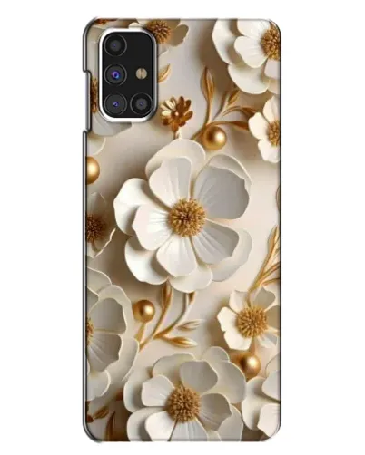 Чехол для Samsung Galaxy M31s с картинкой «Белие бумажние  цвети»