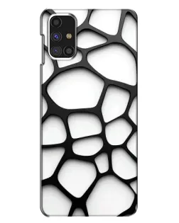 Чехол для Samsung Galaxy M31s с картинкой «Белая объемная сетка» Чехол для Samsung Galaxy M31s с картинкой «Белая объемная сетка»