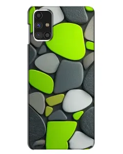 Чехол для Samsung Galaxy M31s с картинкой «Яркая неоновая галька»