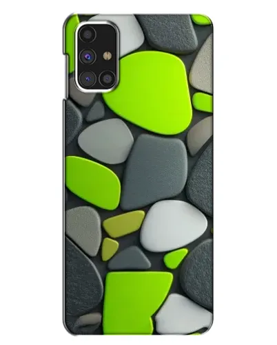 Чехол для Samsung Galaxy M31s с картинкой «Яркая неоновая галька»