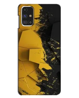 Чехол для Samsung Galaxy M31s с картинкой «Золотые осколки геометрии»