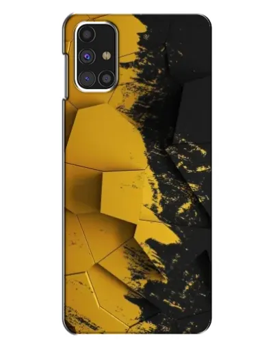 Чехол для Samsung Galaxy M31s с картинкой «Золотые осколки геометрии»