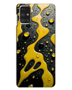 Чехол для Samsung Galaxy M31s с картинкой «Жидкое желтое золото»