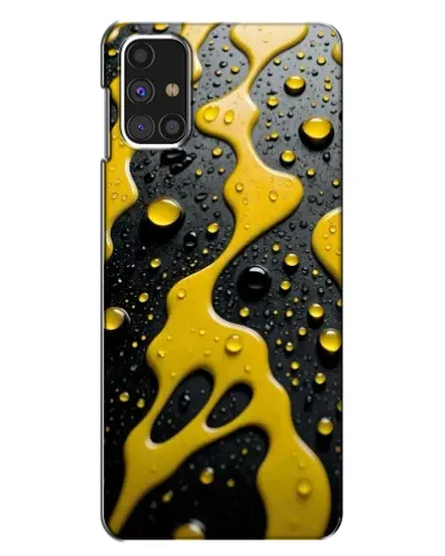 Чехол для Samsung Galaxy M31s с картинкой «Жидкое желтое золото»