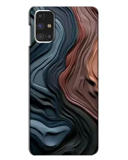 Чехол для Samsung Galaxy M31s с картинкой «Цветные волны каньона»