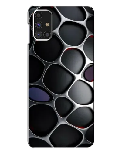 Чехол для Samsung Galaxy M31s с картинкой «Объемная темная решетка»