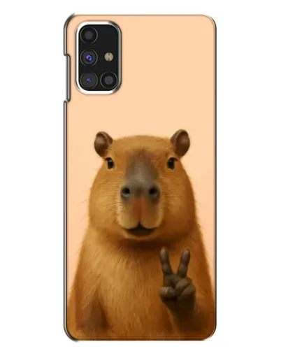 Чехол для Samsung Galaxy M31s с картинкой «Капибара виктория»