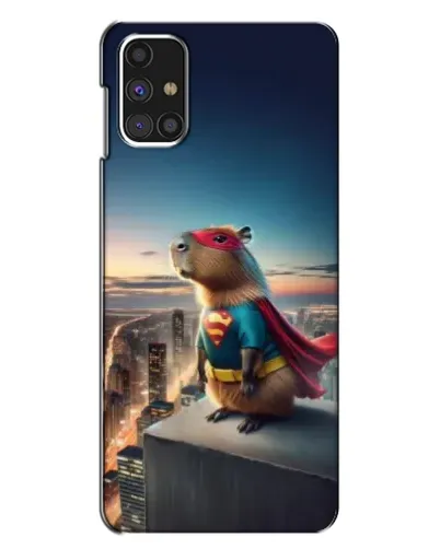 Чехол для Samsung Galaxy M31s с картинкой «Капи-мен супергерой»
