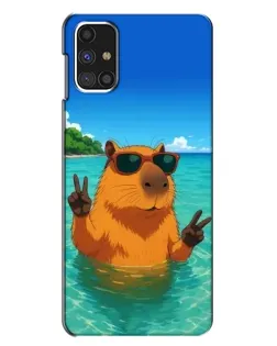 Чехол для Samsung Galaxy M31s с картинкой «Морская капибара»