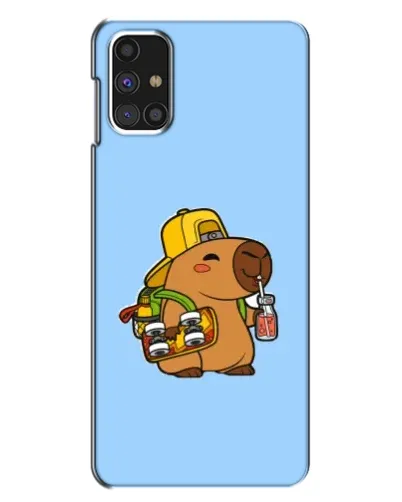 Чехол для Samsung Galaxy M31s с картинкой «Капибара на скейте»