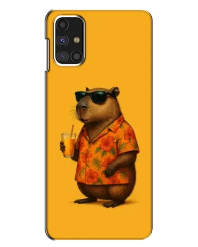 Чехол для Samsung Galaxy M31s с картинкой «Капибара на отдыхе»