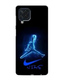 Чехол для Samsung Galaxy M32 с картинкой «Jordan Neon Blue»