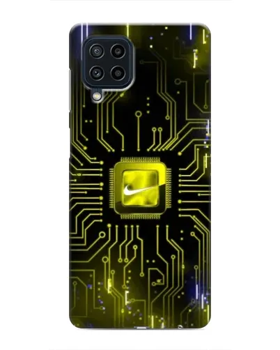 Чехол для Samsung Galaxy M32 с картинкой «Nike — золотая искра» Чехол для Samsung Galaxy M32 с картинкой «Nike — золотая искра»