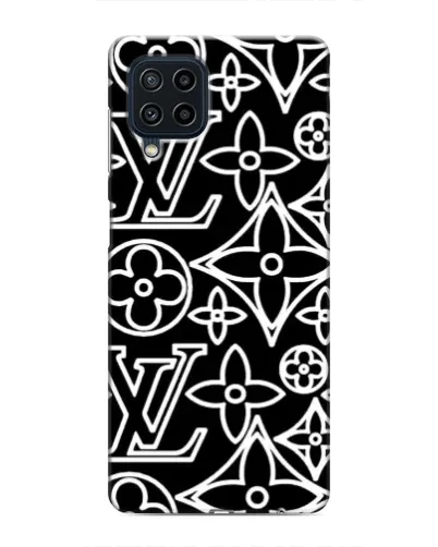 Чехол для Samsung Galaxy M32 с картинкой «Черно-белый узор LV» Чехол для Samsung Galaxy M32 с картинкой «Черно-белый узор LV»
