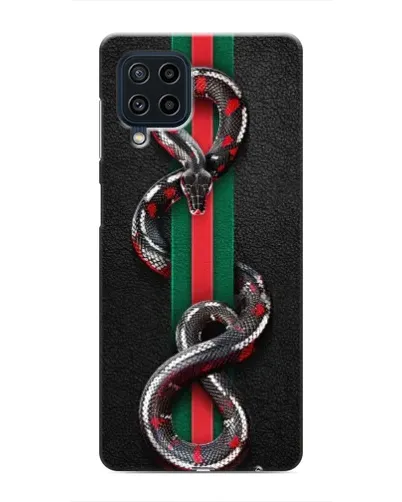 Чехол для Samsung Galaxy M32 с картинкой «Gucci — змея на полосе» Чехол для Samsung Galaxy M32 с картинкой «Gucci — змея на полосе»