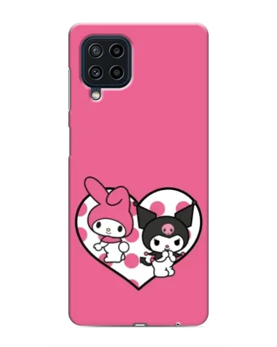 Чехол для Samsung Galaxy M32 с картинкой «Kuromi и My Melody» Чехол для Samsung Galaxy M32 с картинкой «Kuromi и My Melody»