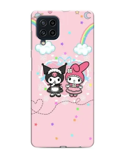 Чехол для Samsung Galaxy M32 с картинкой «My Melody и Kuromi» Чехол для Samsung Galaxy M32 с картинкой «My Melody и Kuromi»