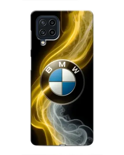 Чехол для Samsung Galaxy M32 с картинкой «Золотистый дым BMW»