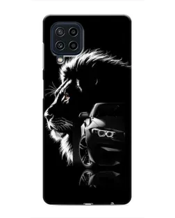 Чехол для Samsung Galaxy M32 с картинкой «BMW и лев»