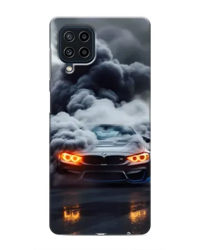 Чехол для Samsung Galaxy M32 с картинкой «BMW в дыму»
