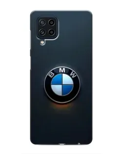 Чехол для Samsung Galaxy M32 с картинкой «Логотип BMW — минимализм»